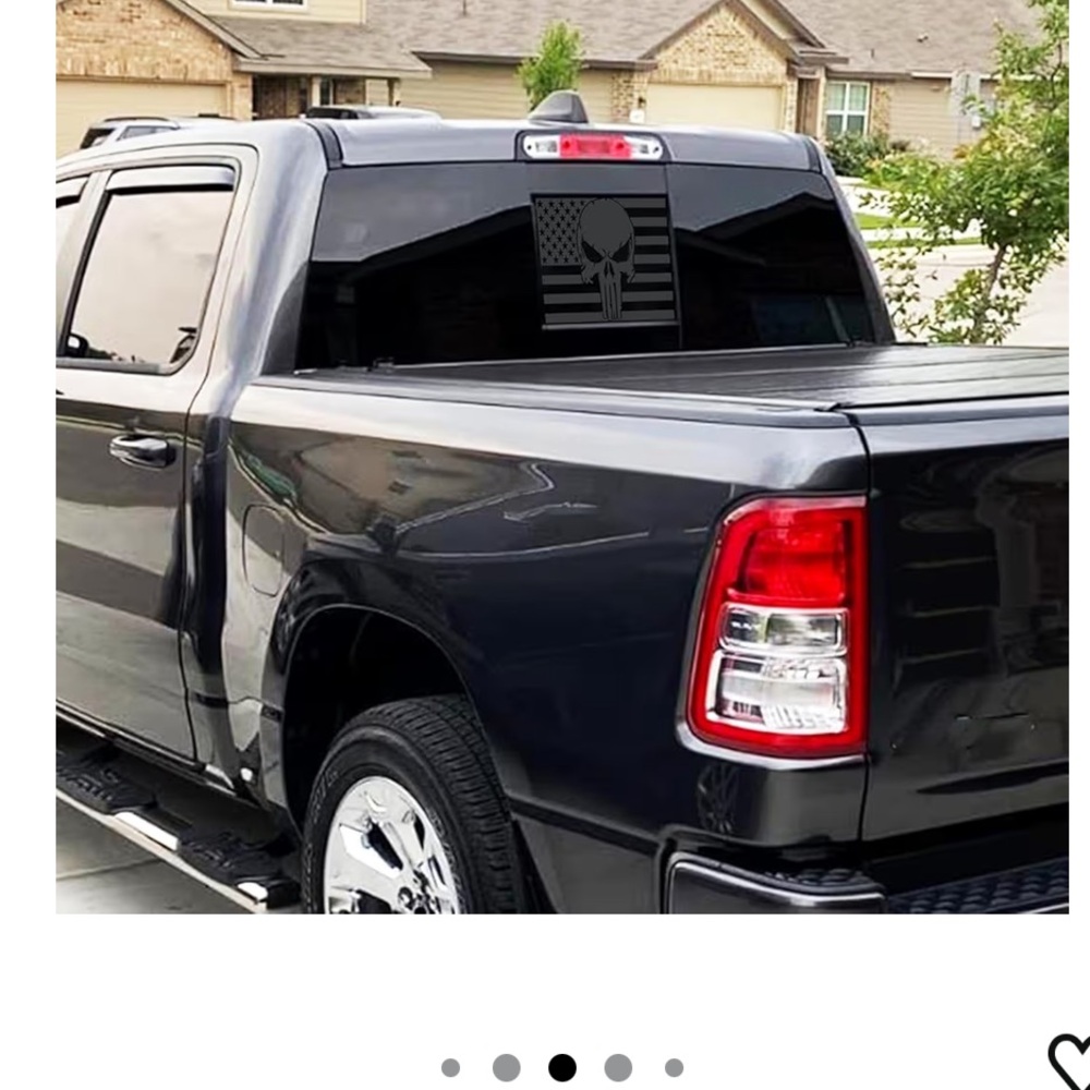 Dodge Ram Decal for American Skull Center Rear Window - Picture 4 of 4